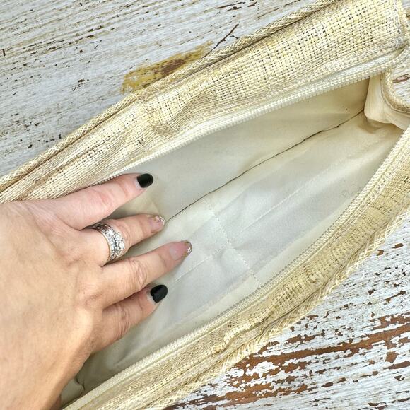 Boho Rattan Woven Pouch with Rainbow - Picture 6 of 10